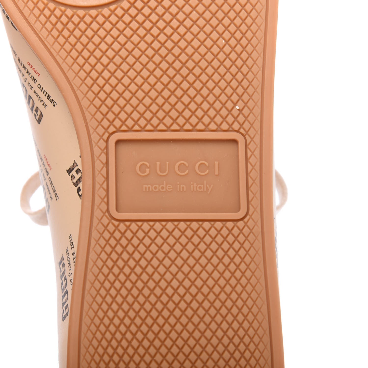 Gucci Calfskin Stamp Print Mens Falacer Sneakers 5 Soy 7 of 9