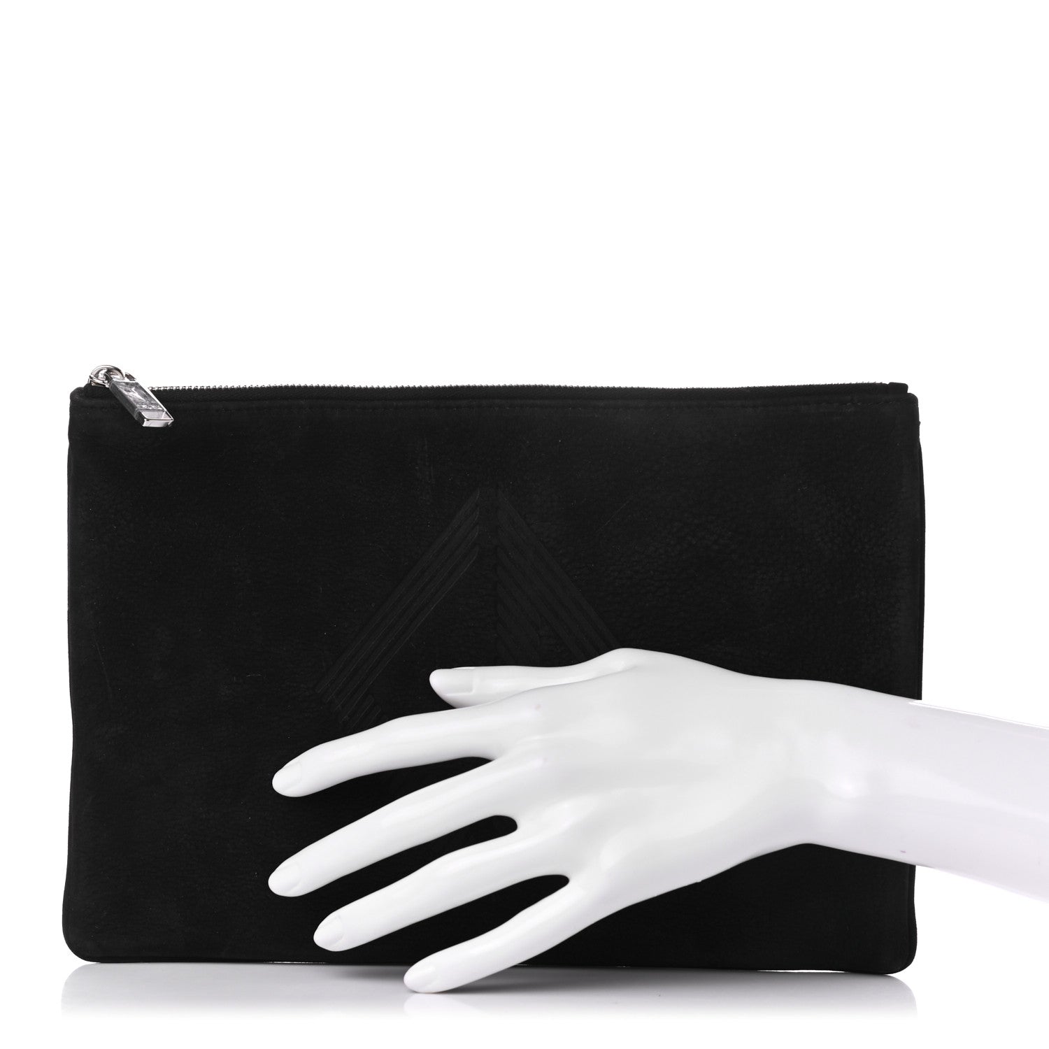 Christian Dior Suede Zip Pouch Black 2 of 8