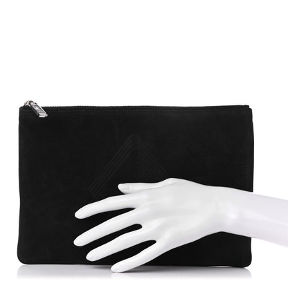 Christian Dior Suede Zip Pouch Black 2 of 8