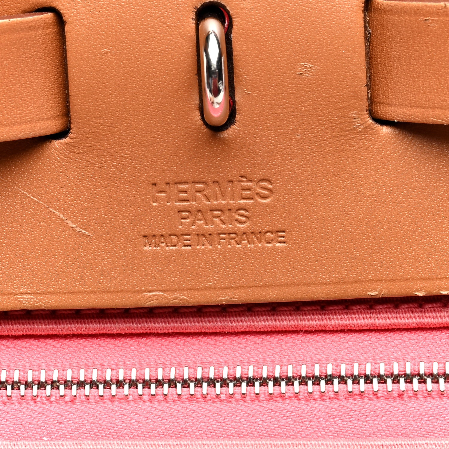 Hermes Toile Vache Hunter Herbag Zip 39 MM Rose Azalee 7 of 13