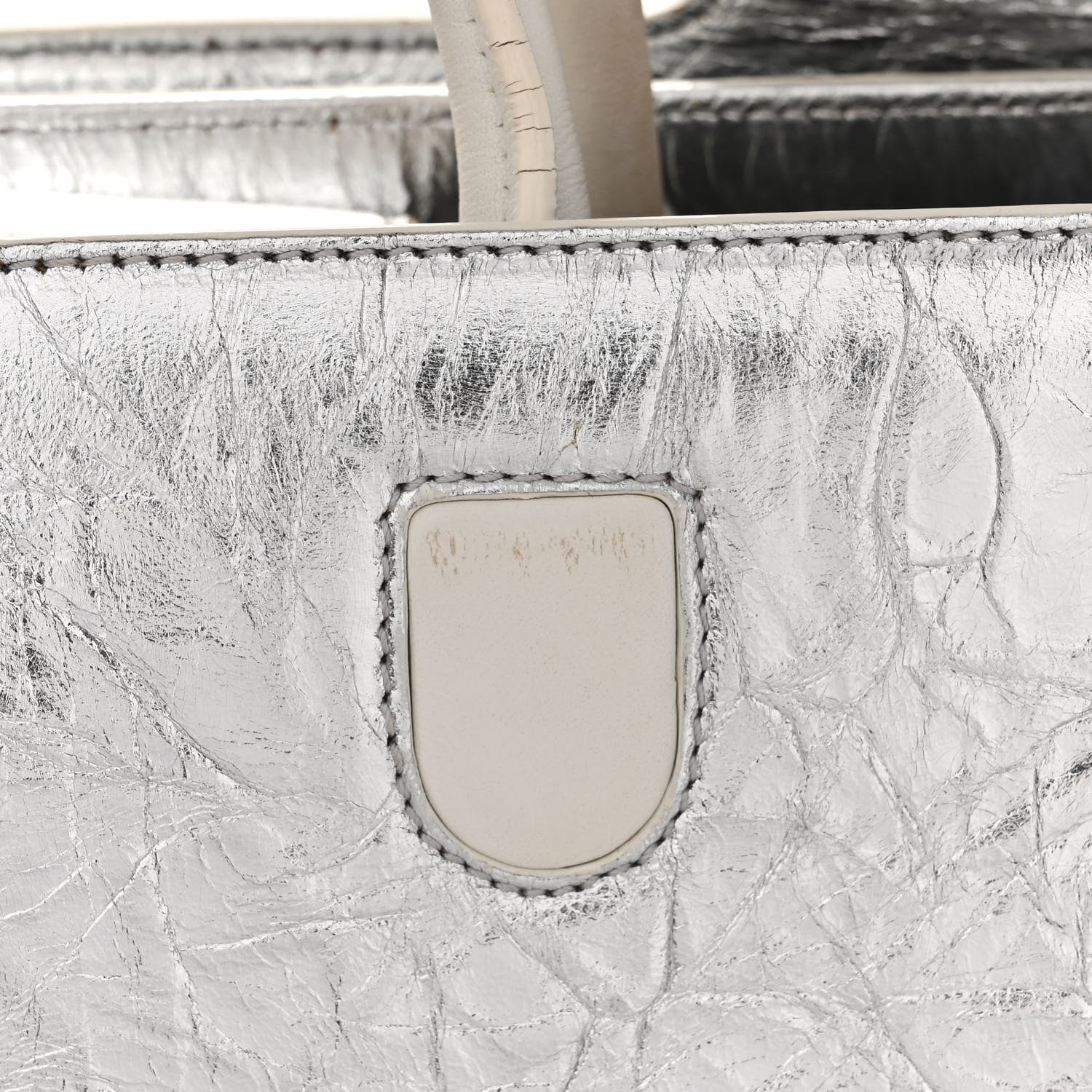 Christian Dior Metallic Calfskin Large Diorever Flap Silver 12 of 13