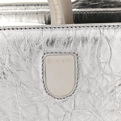 Christian Dior Metallic Calfskin Large Diorever Flap Silver 12 of 13