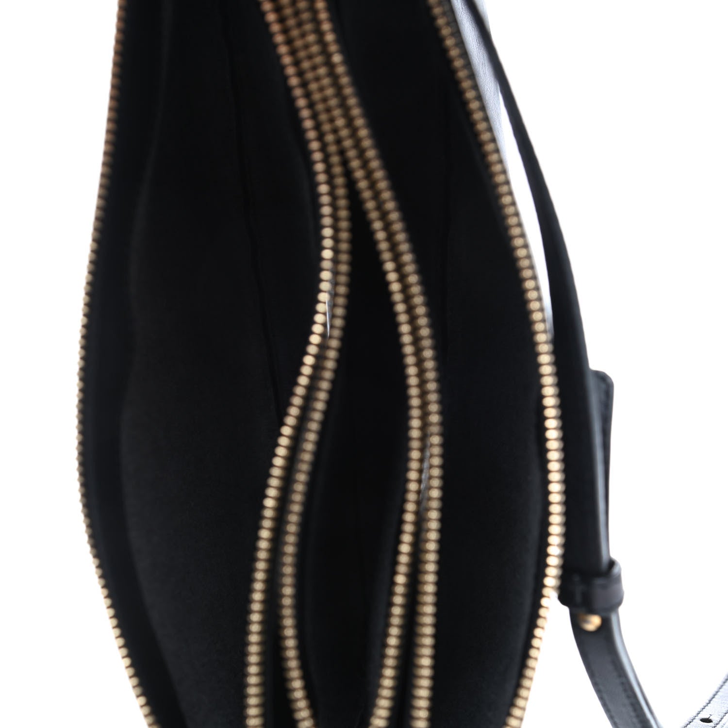 Celine Goatskin Large Trio Crossbody Bag Black 4 of 7
