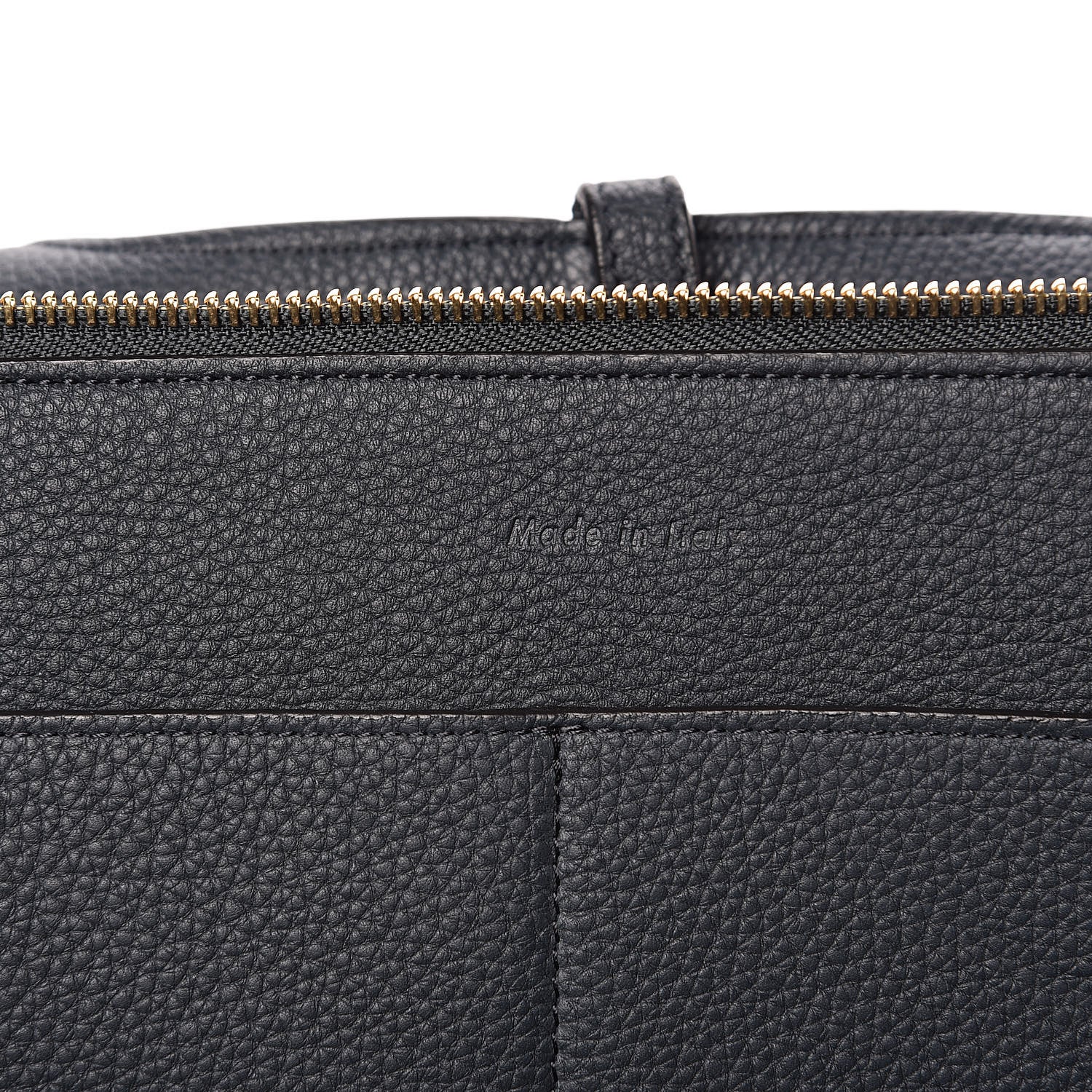Celine Baby Grained Calfskin Medium Tri-Fold Bag Dark Sea 6 of 10