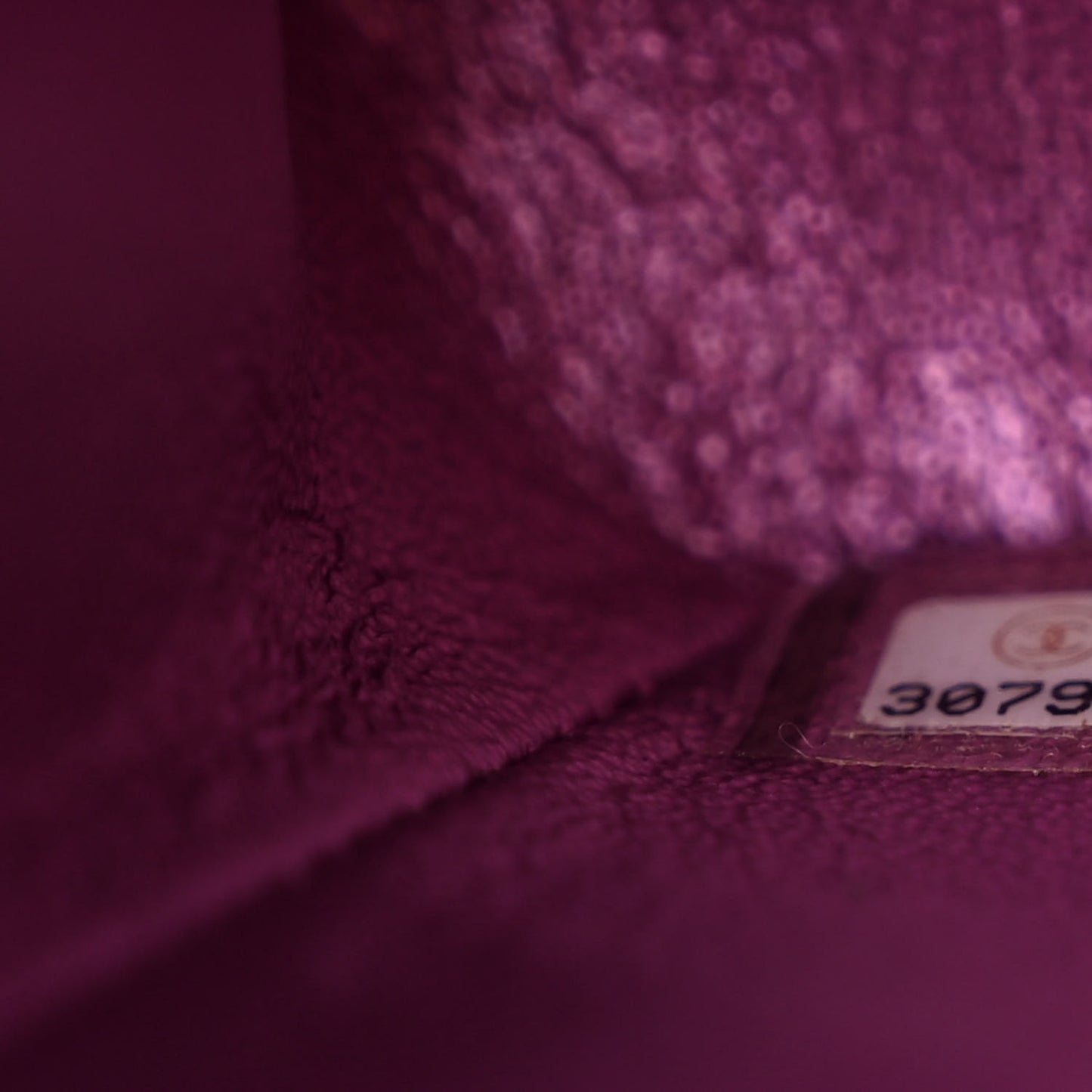 Iridescent Lambskin Quilted Medium Double Flap Purple