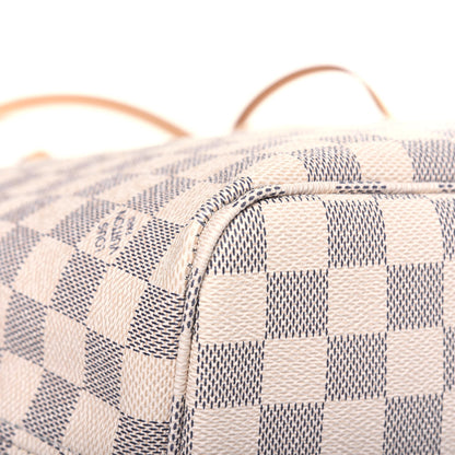 Louis Vuitton Damier Azur Neo Neverfull MM Rose Ballerine 11 of 12