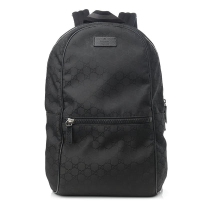 Gucci Nylon Monogram Slim Backpack Black 1 of 11