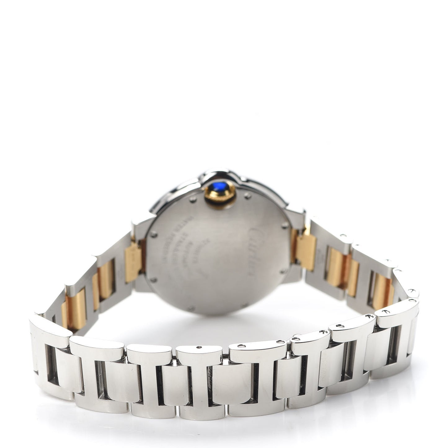 Stainless Steel 18K Yellow Gold 33mm Ballon Bleu De Cartier Automatic Watch