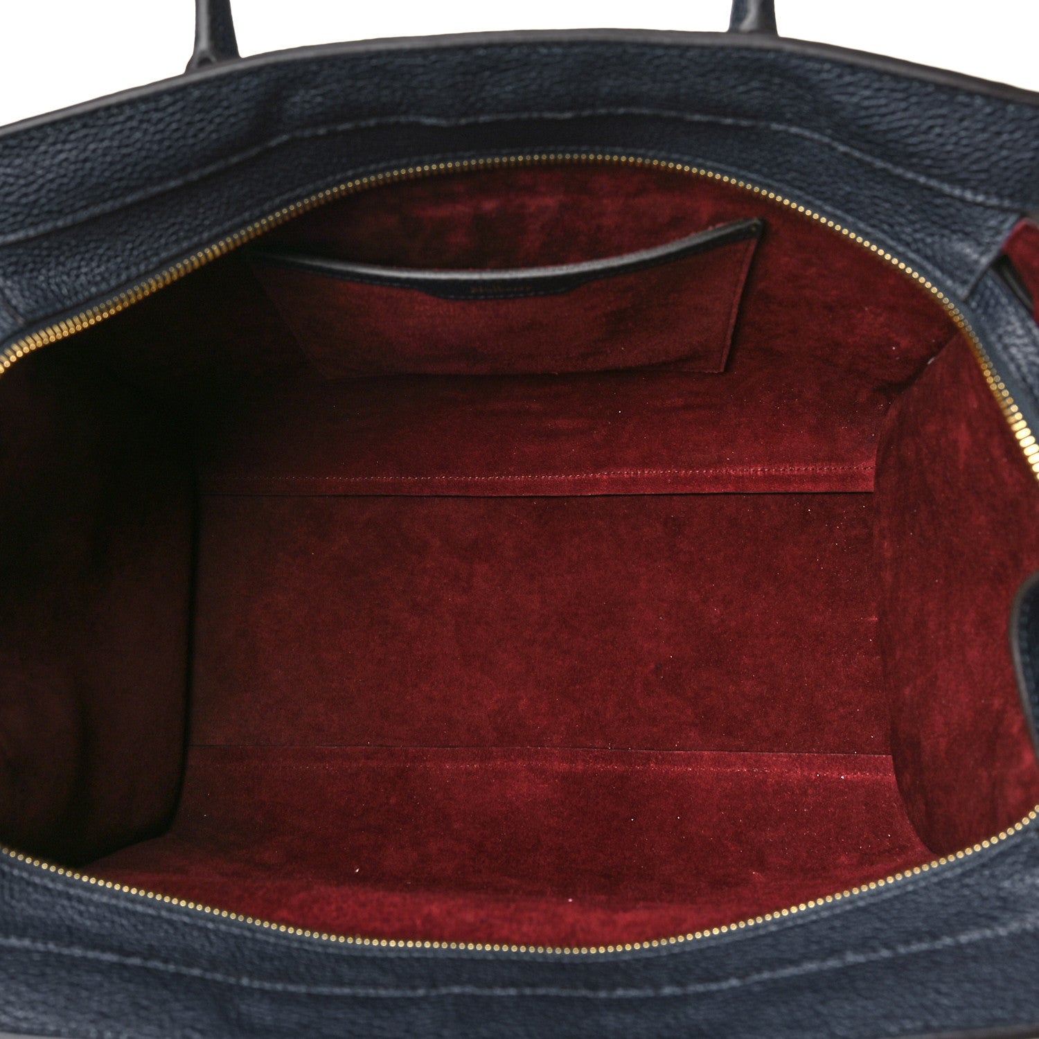 Mulberry Classic Grain College Stripe Zipped Bayswater Midnight White 5 of 8