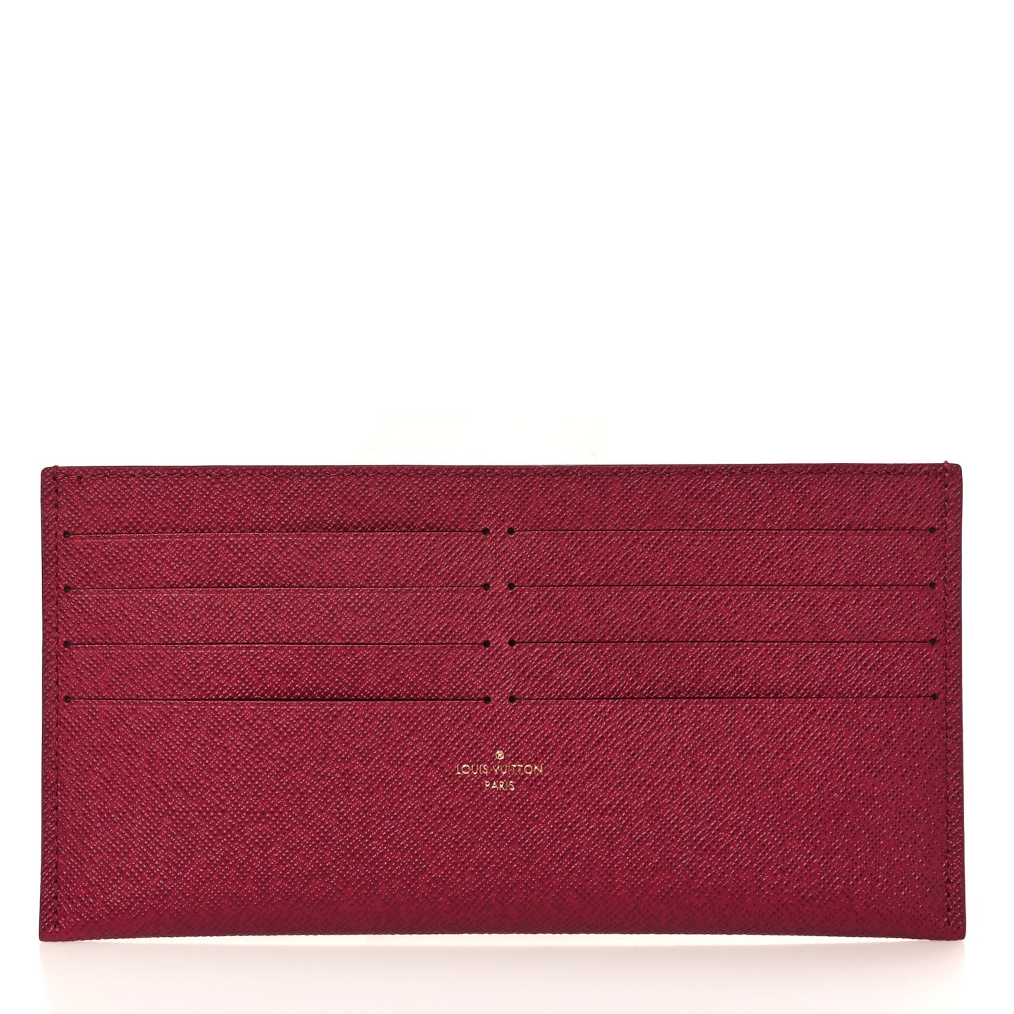 Calfskin Felicie Card Holder Insert Fuchsia