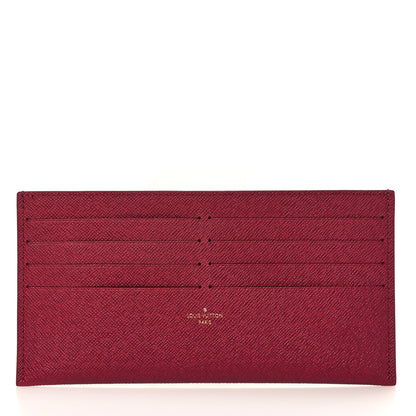 Louis Vuitton Calfskin Felicie Card Holder Insert Fuchsia 1 of 4