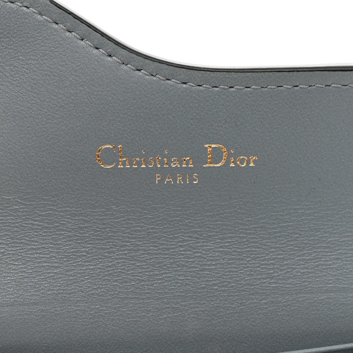 Christian Dior Goatskin Saddle Card Holder Sky Blue 6 of 7