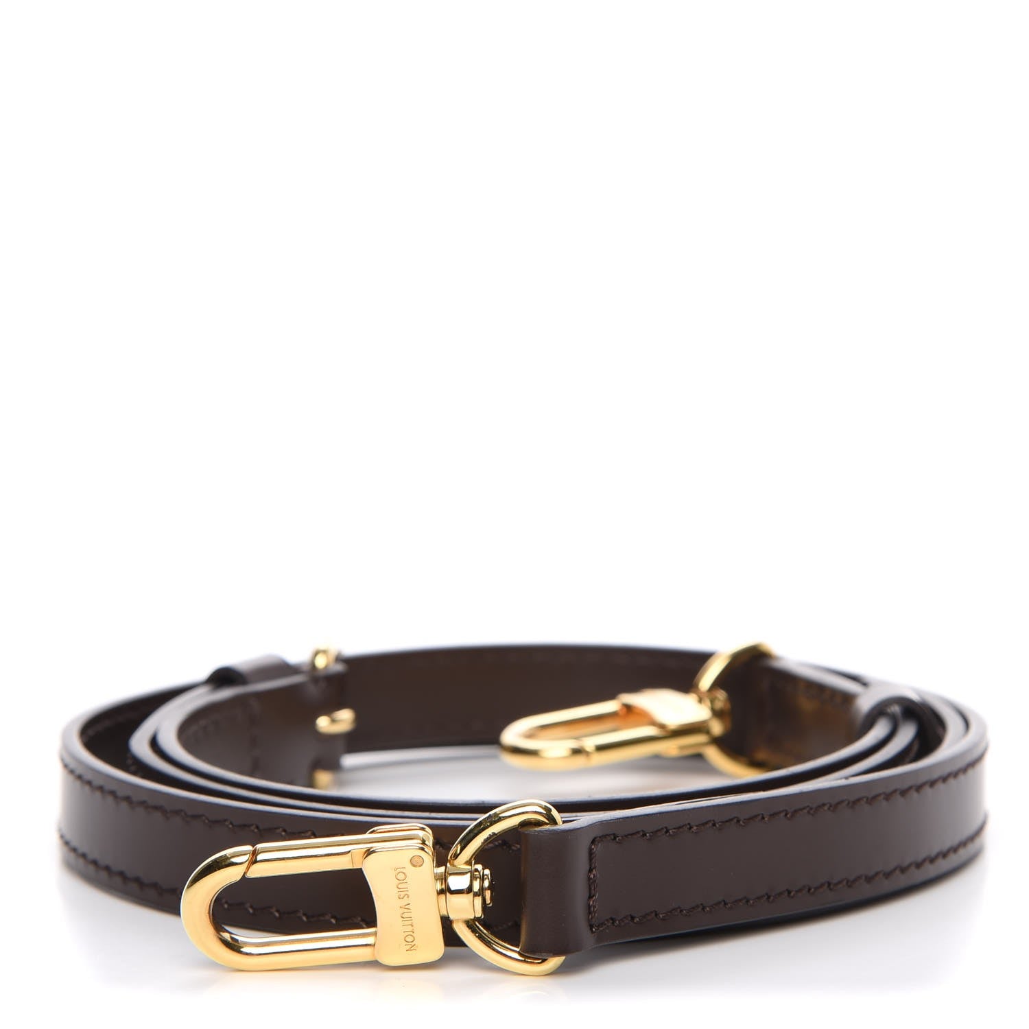 Louis Vuitton Calfskin 16mm Adjustable Shoulder Strap Brown 1 of 6