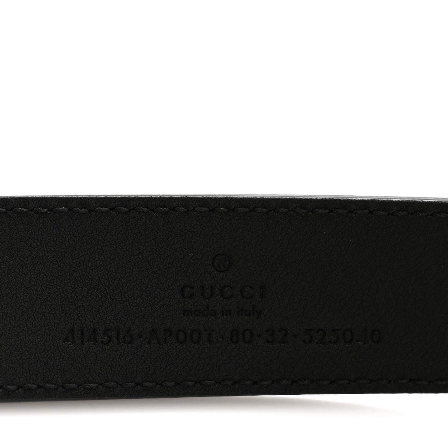 Calfskin Double G 30mm Belt 80 32 Black