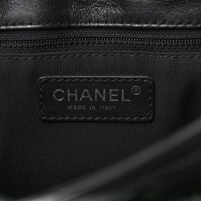 Chanel Lambskin Quilted Messenger Flap Black 6 of 9