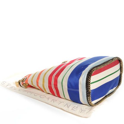 Stella McCartney Cotton Canvas Stripes Falabella Bucket Bag 4 of 8