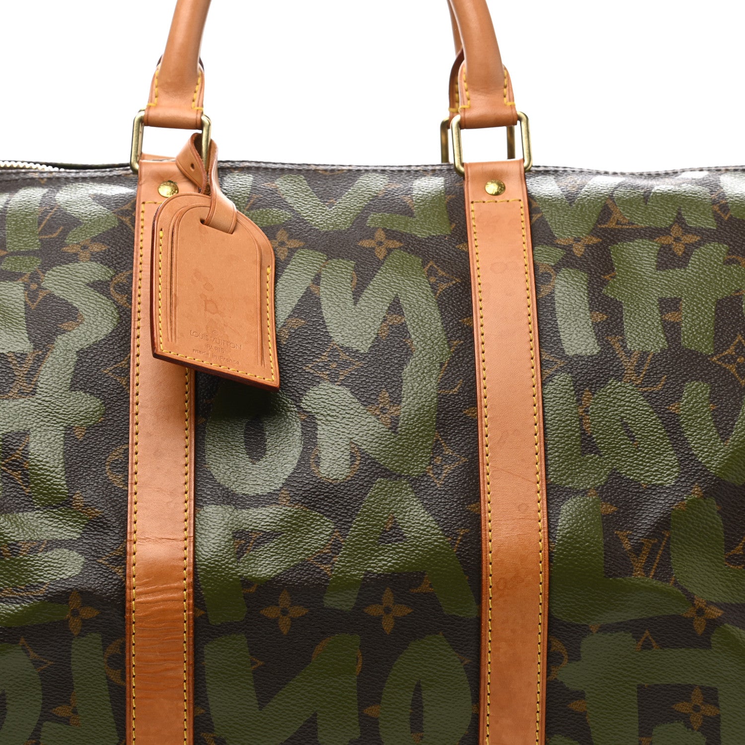 Louis Vuitton Graffiti Keepall 50 Kaki 14 of 15