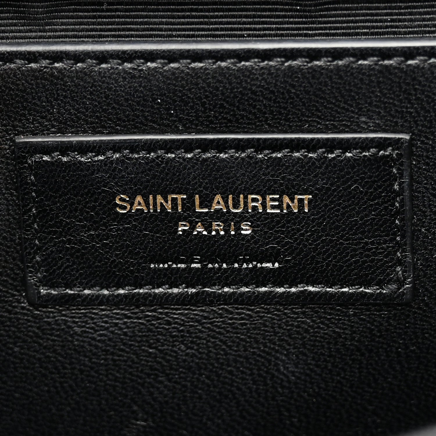 Saint Laurent Grain De Poudre Monogram Cassandre Clutch Black 7 of 10