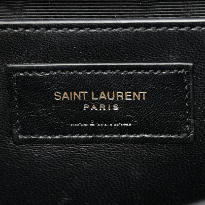 Saint Laurent Grain De Poudre Monogram Cassandre Clutch Black 7 of 10