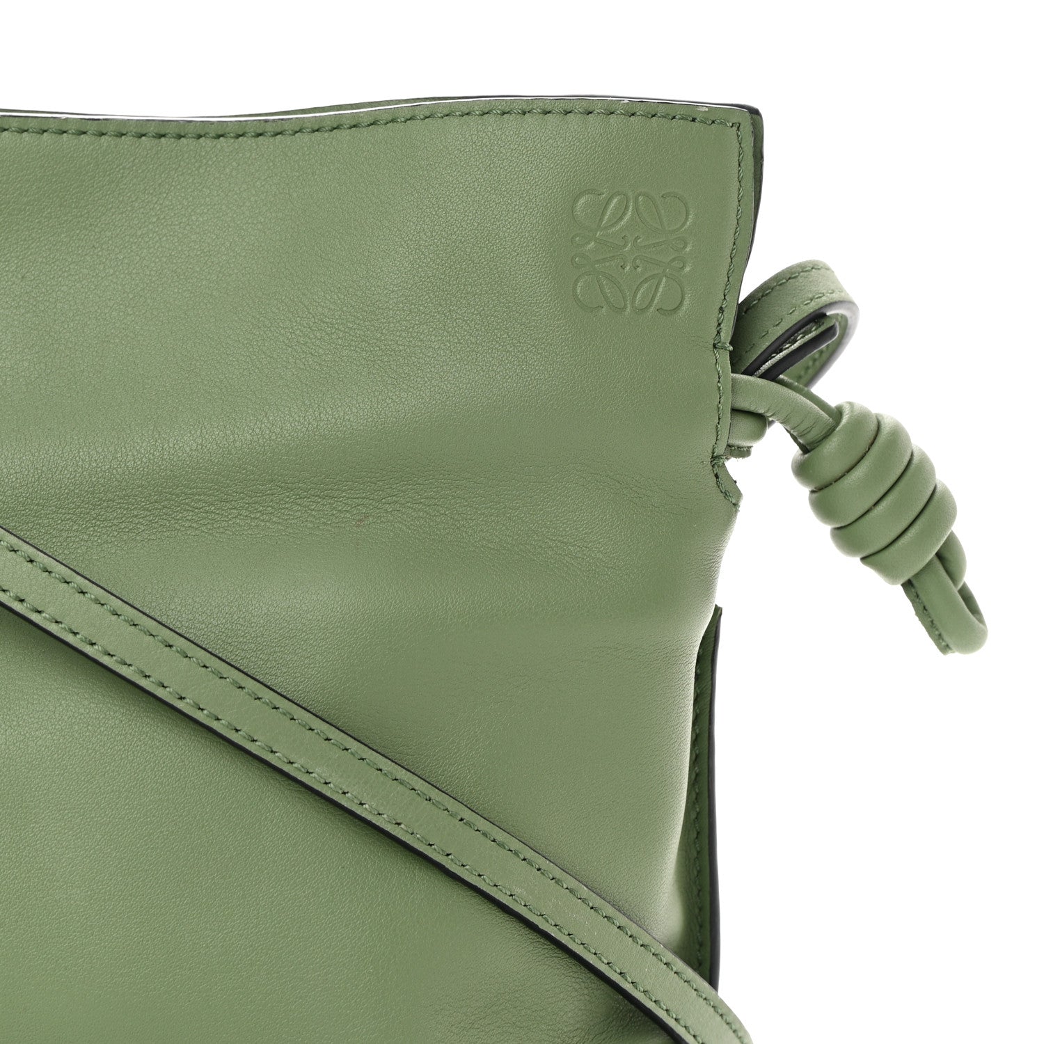 Loewe Calfskin Mini Flamenco Knot Clutch Rosemary 7 of 11