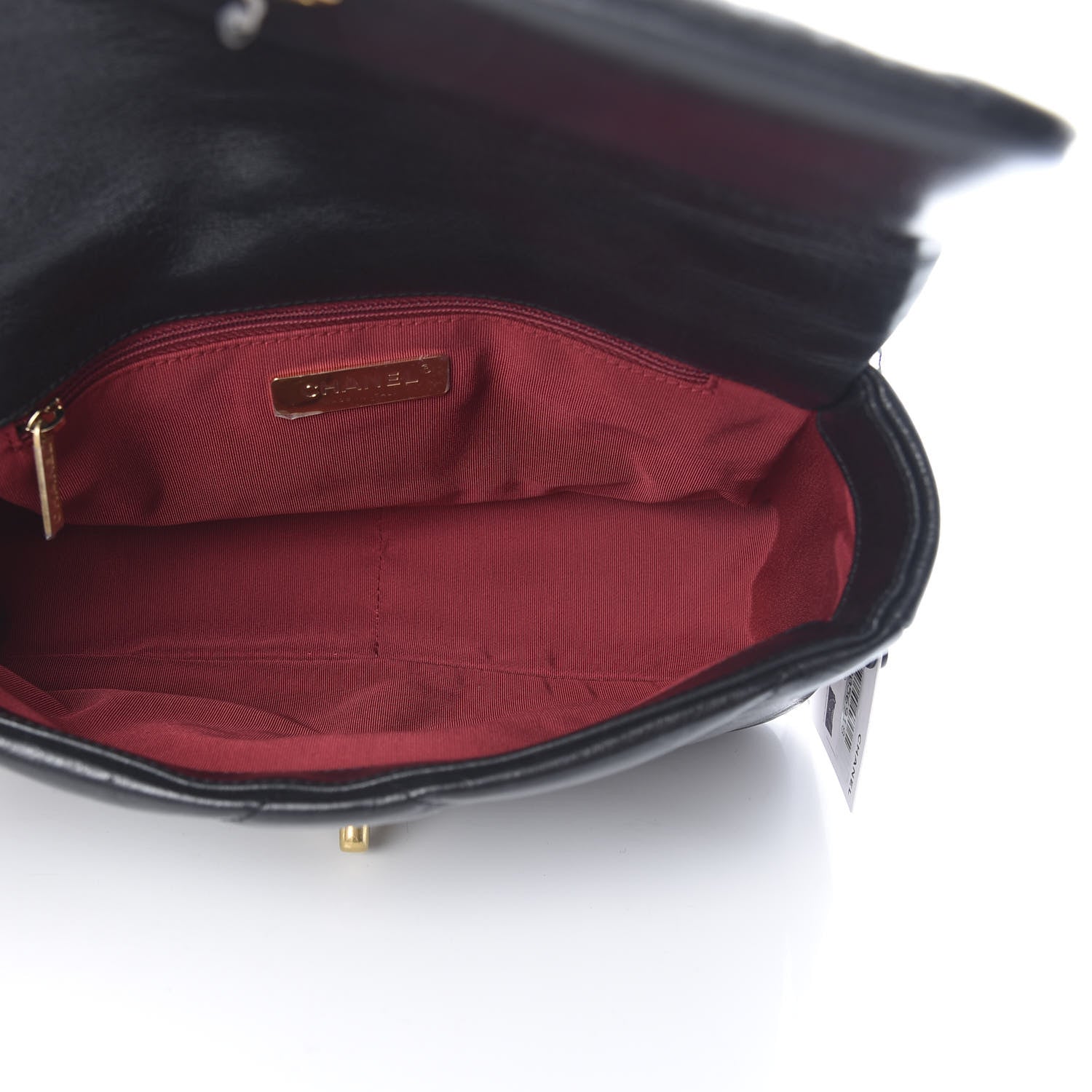 Chanel Goatskin Quilted Medium 19 Flap Black 5 of 11