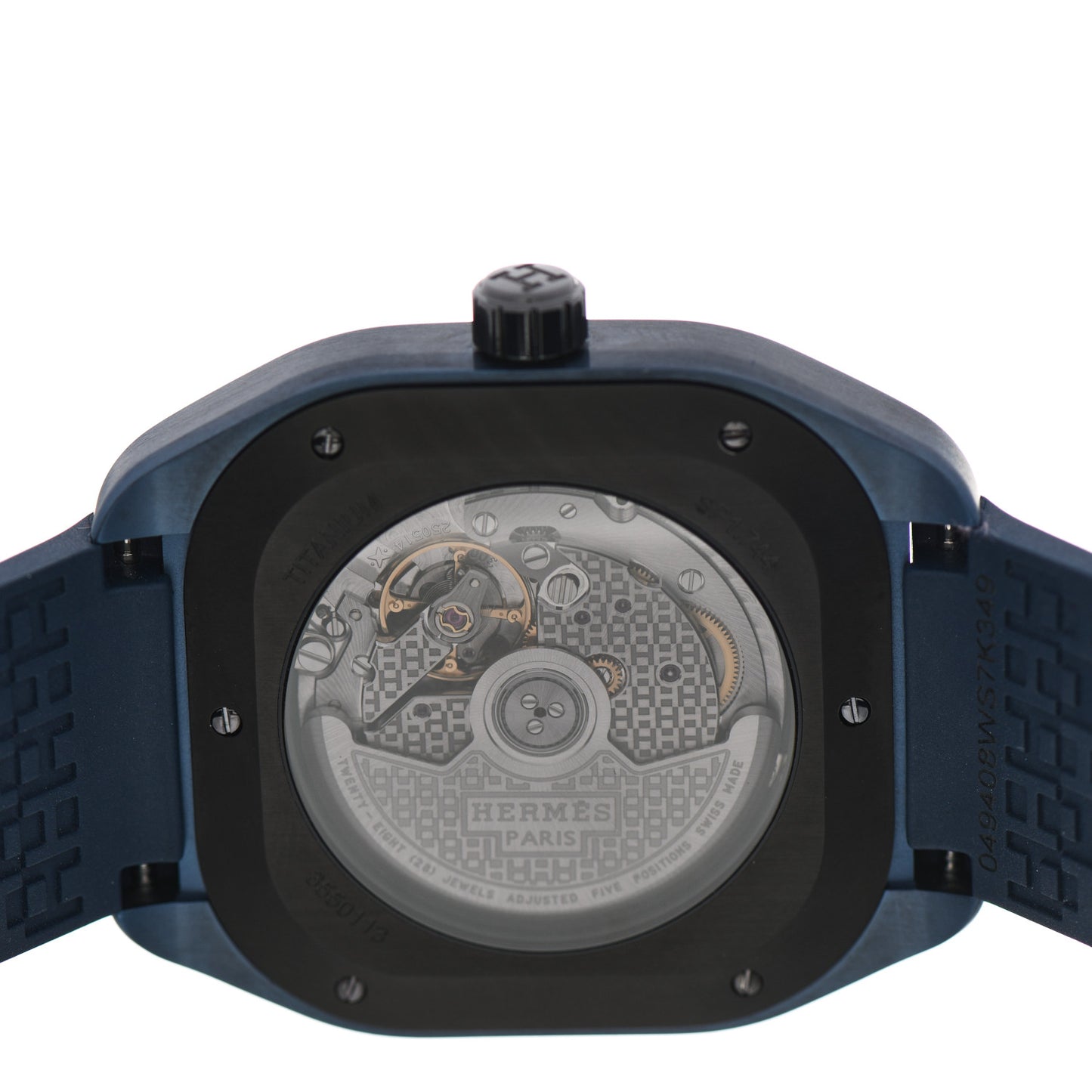 PVD Titanium Rubber 39mm H08 Automatic Watch Bleu Abysse