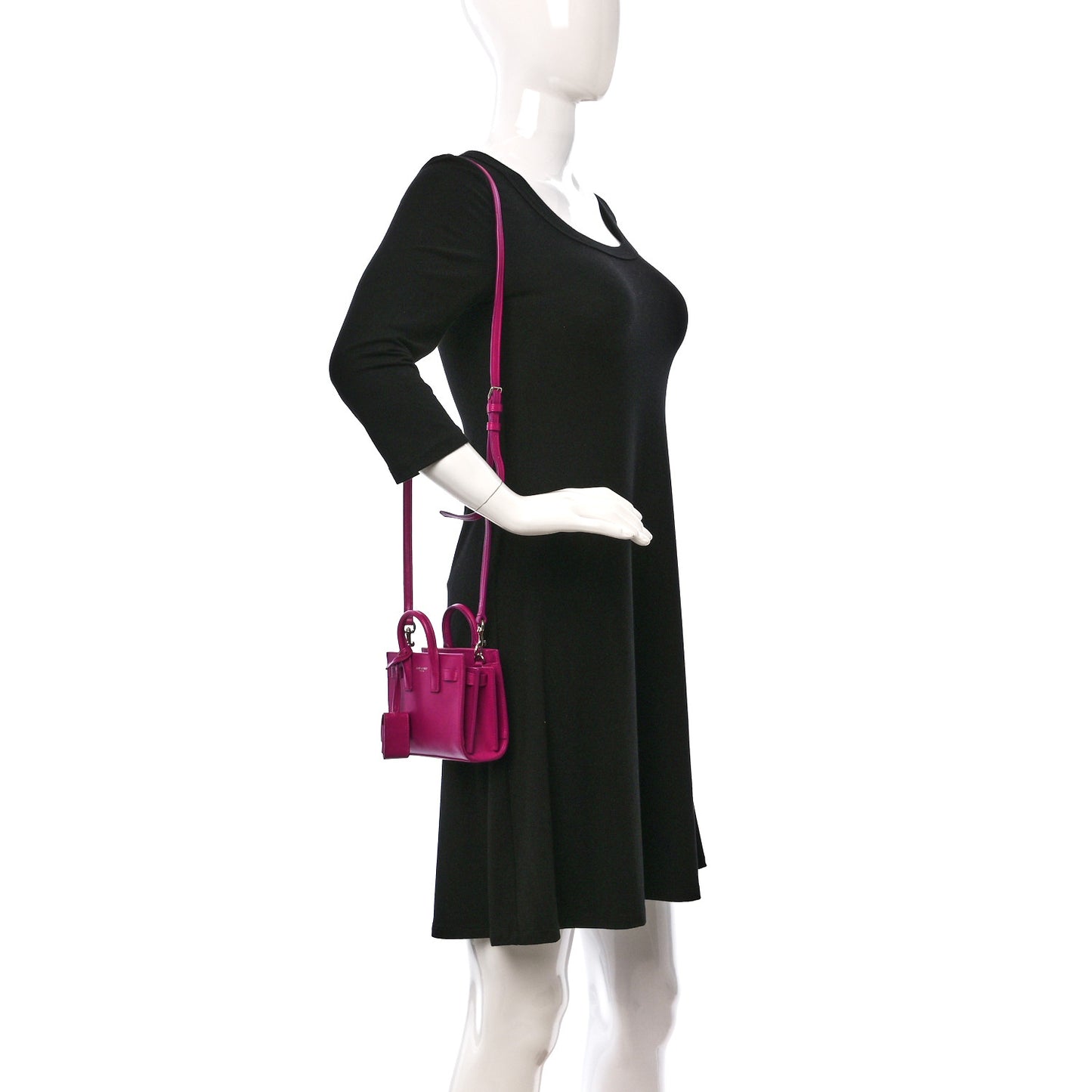 Calfskin Toy Sac De Jour Electric Pink