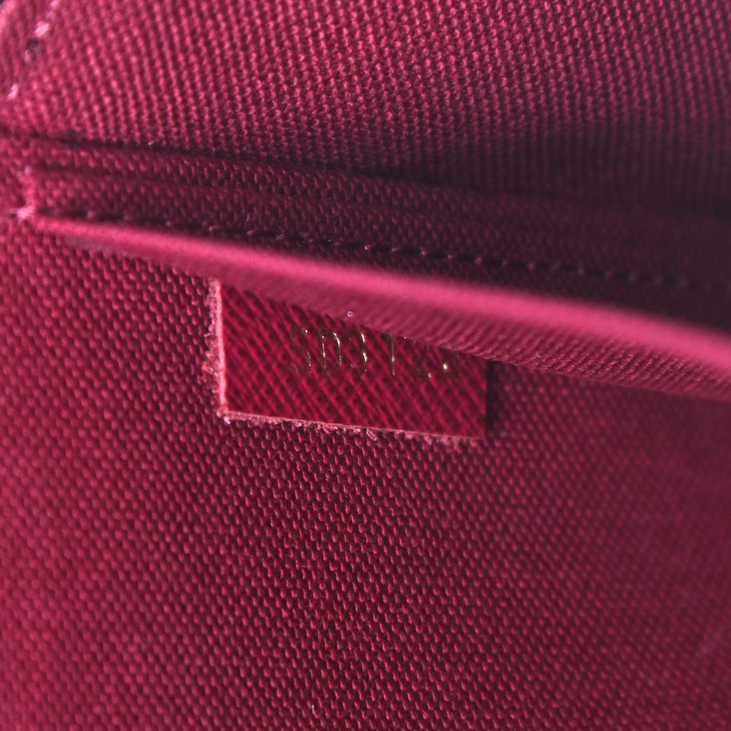 Monogram Pochette Felicie Chain Wallet Fuchsia