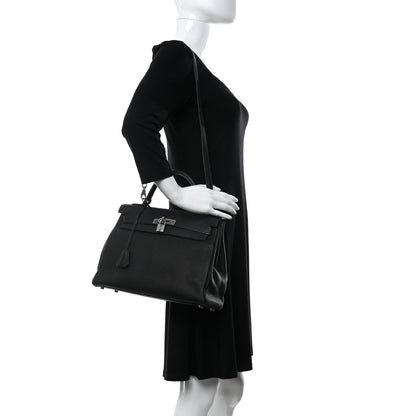 Hermes Togo Kelly Retourne 32 Black 3 of 21