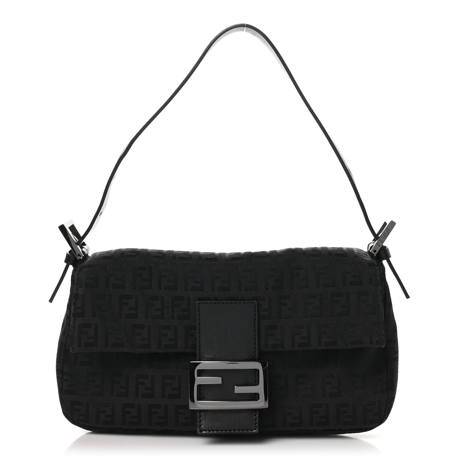 Fendi Zucchino Baguette Black 1 of 9