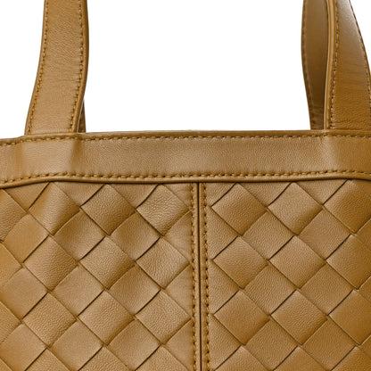 Bottega Veneta Nappa Intrecciato Small Flip Flap Tote Acorn Brass 8 of 11