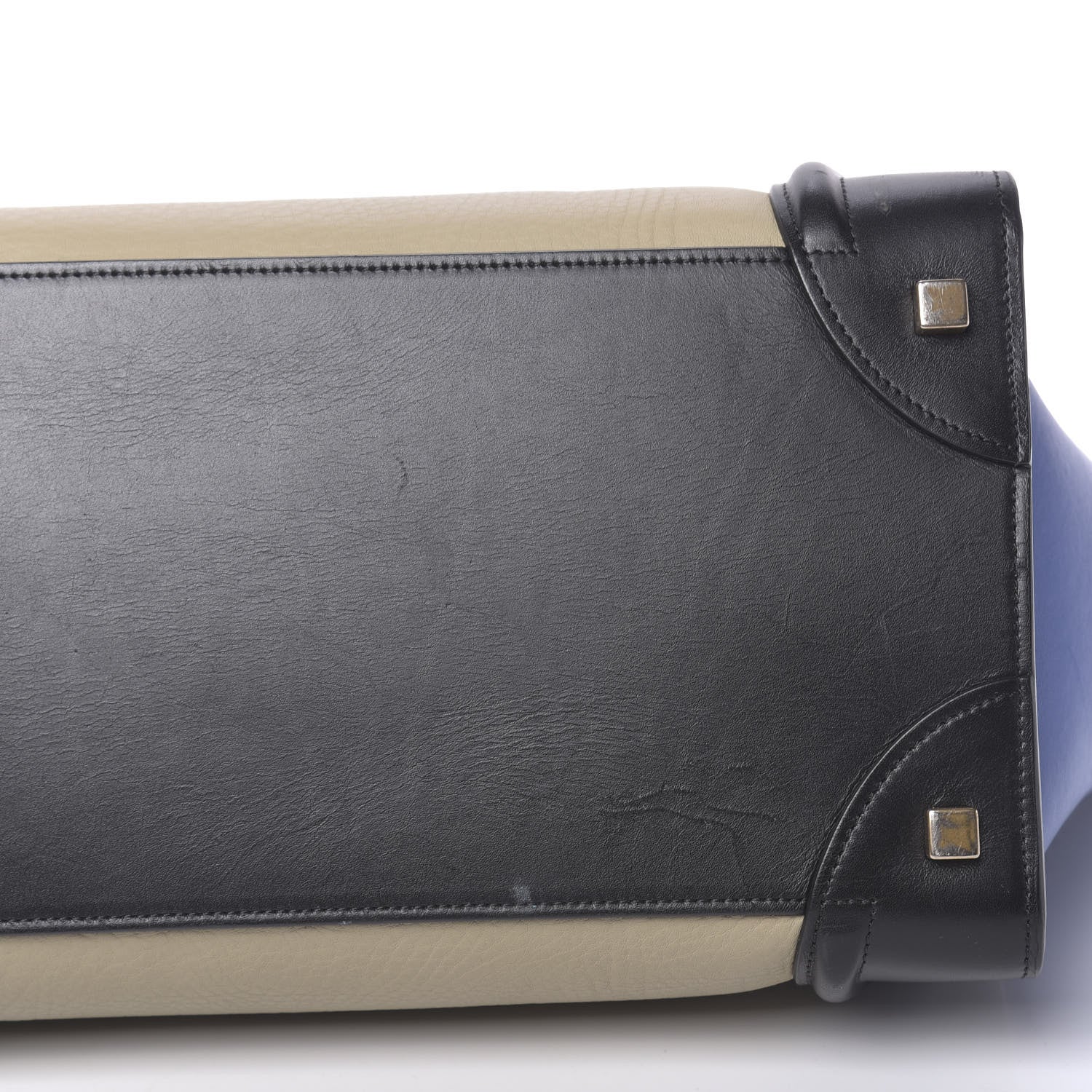 Celine Elephant Calfskin Mini Tri-Color Luggage Beige 10 of 13