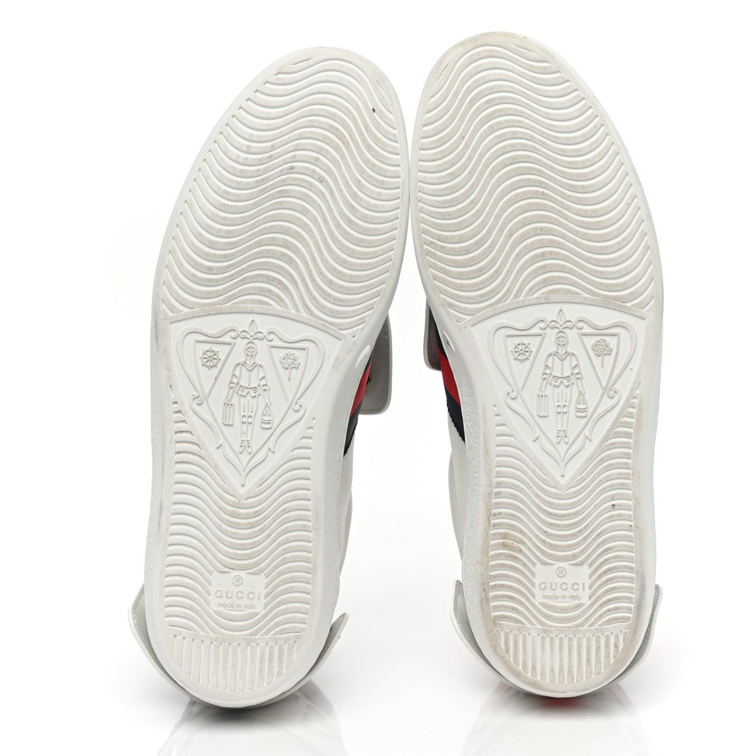 Gucci Calfskin Ayers Embroidered Web Mens Ace Removable Patches High Top Sneakers 9 White 5 of 10