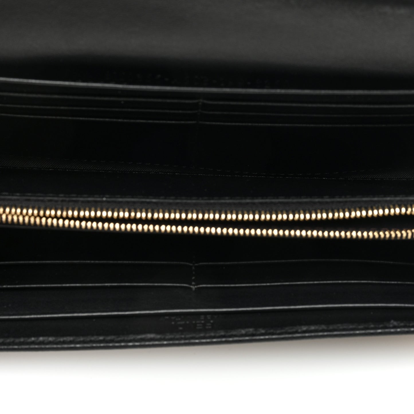 Vitello Cruise F is Fendi Bi-Color FF 1974 Embossed Continental Envelope Wallet On Chain Maya Black