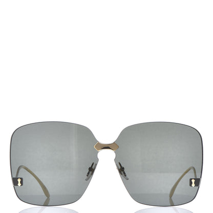 Gucci Rimless Sunglasses GG0352S Gold 2 of 7