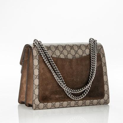 Gucci GG Supreme Monogram Medium Dionysus Shoulder Bag Taupe 3 of 6