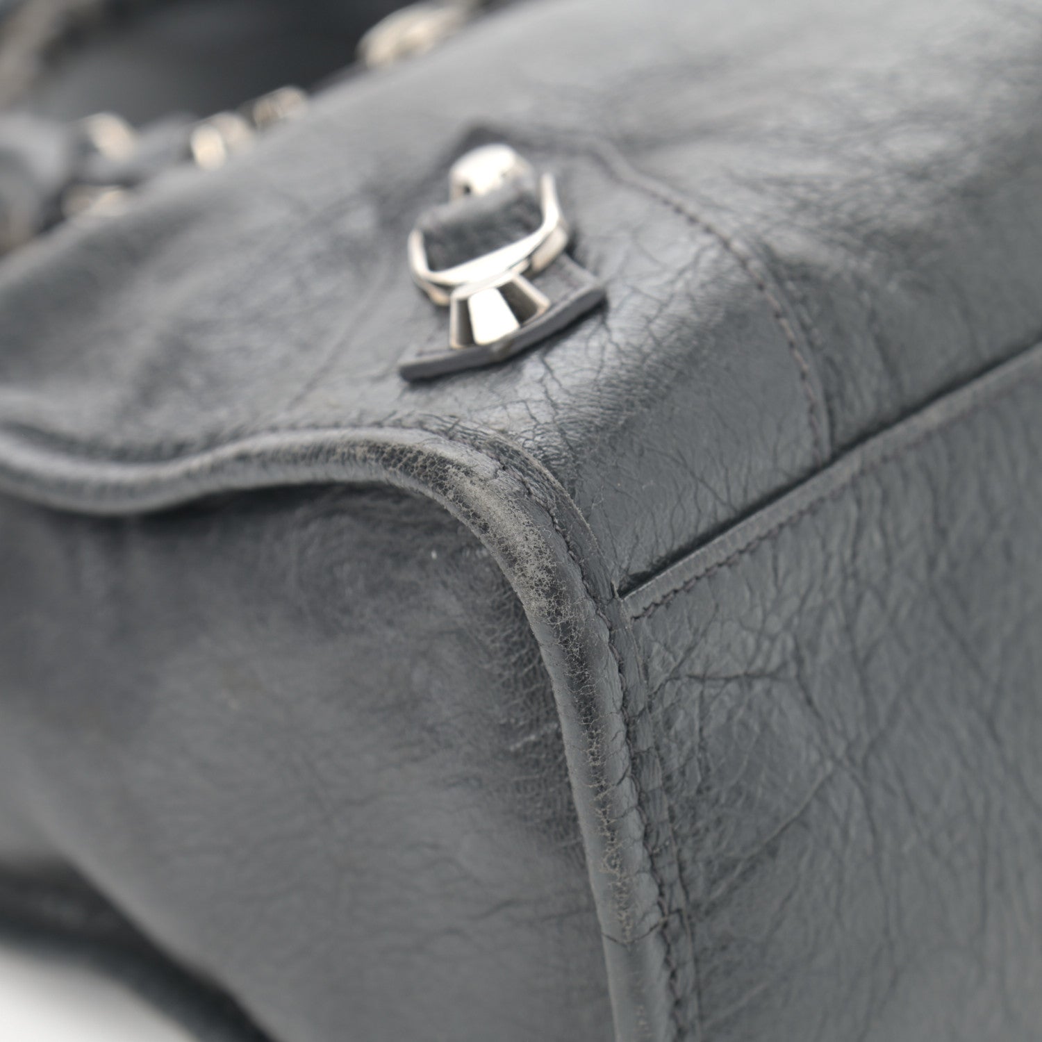 Balenciaga Agneau Classic Silver Hardware S City Gris Fossile 11 of 13