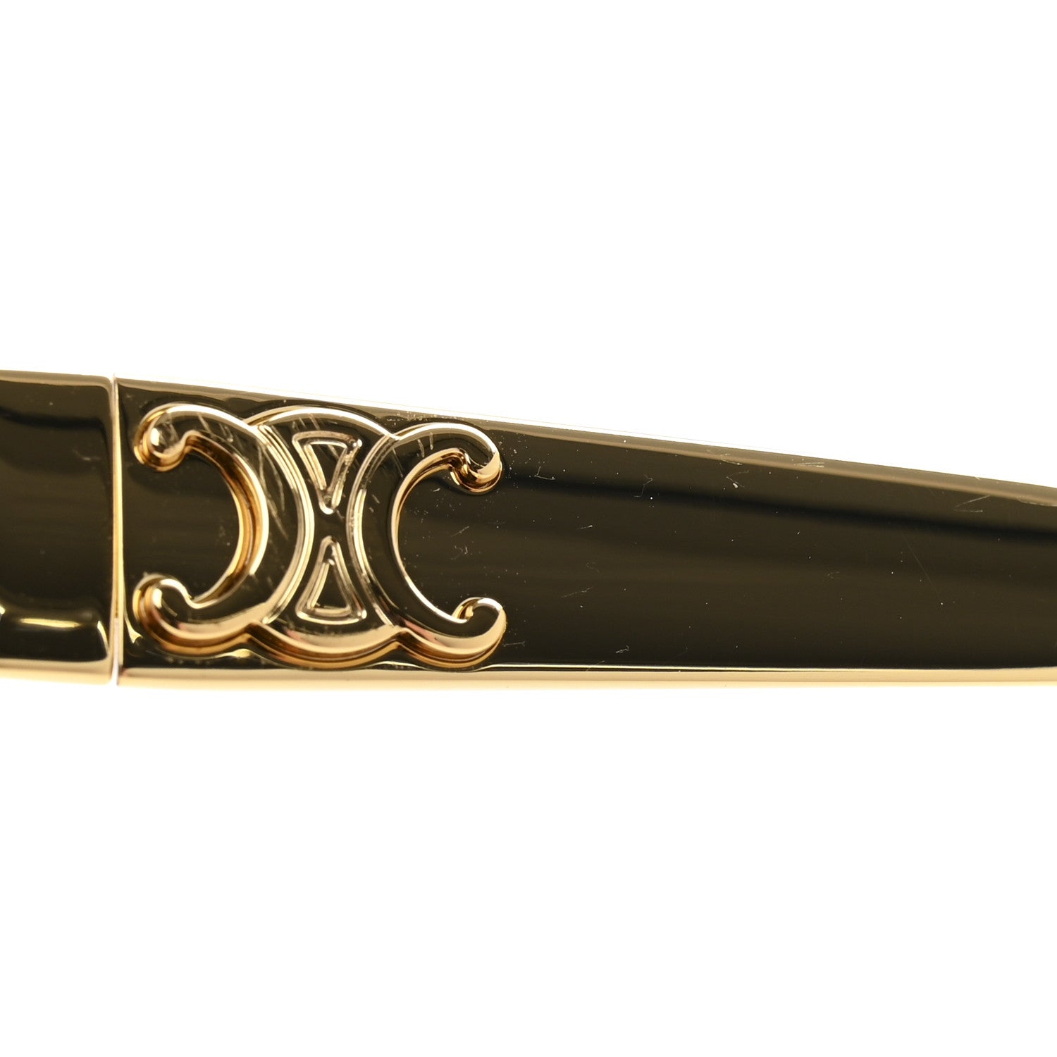 Celine Metal Triomphe 01 Sunglasses CL40235U Gold Green 8 of 9