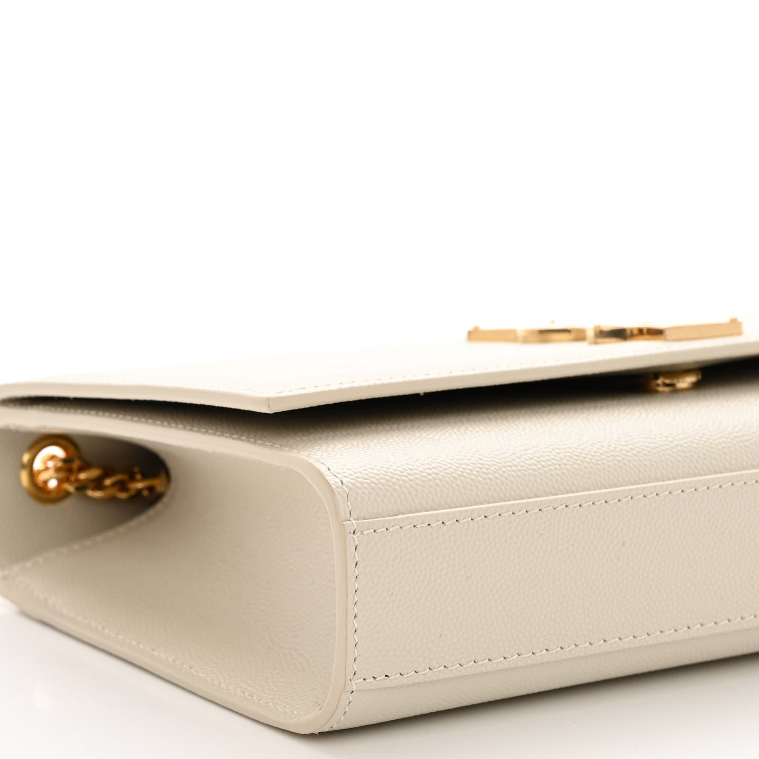 Saint Laurent Grain De Poudre Medium Classic Monogram Kate Satchel Crema Soft 8 of 9