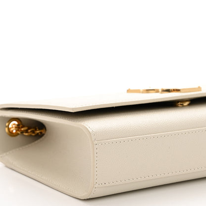 Saint Laurent Grain De Poudre Medium Classic Monogram Kate Satchel Crema Soft 8 of 9