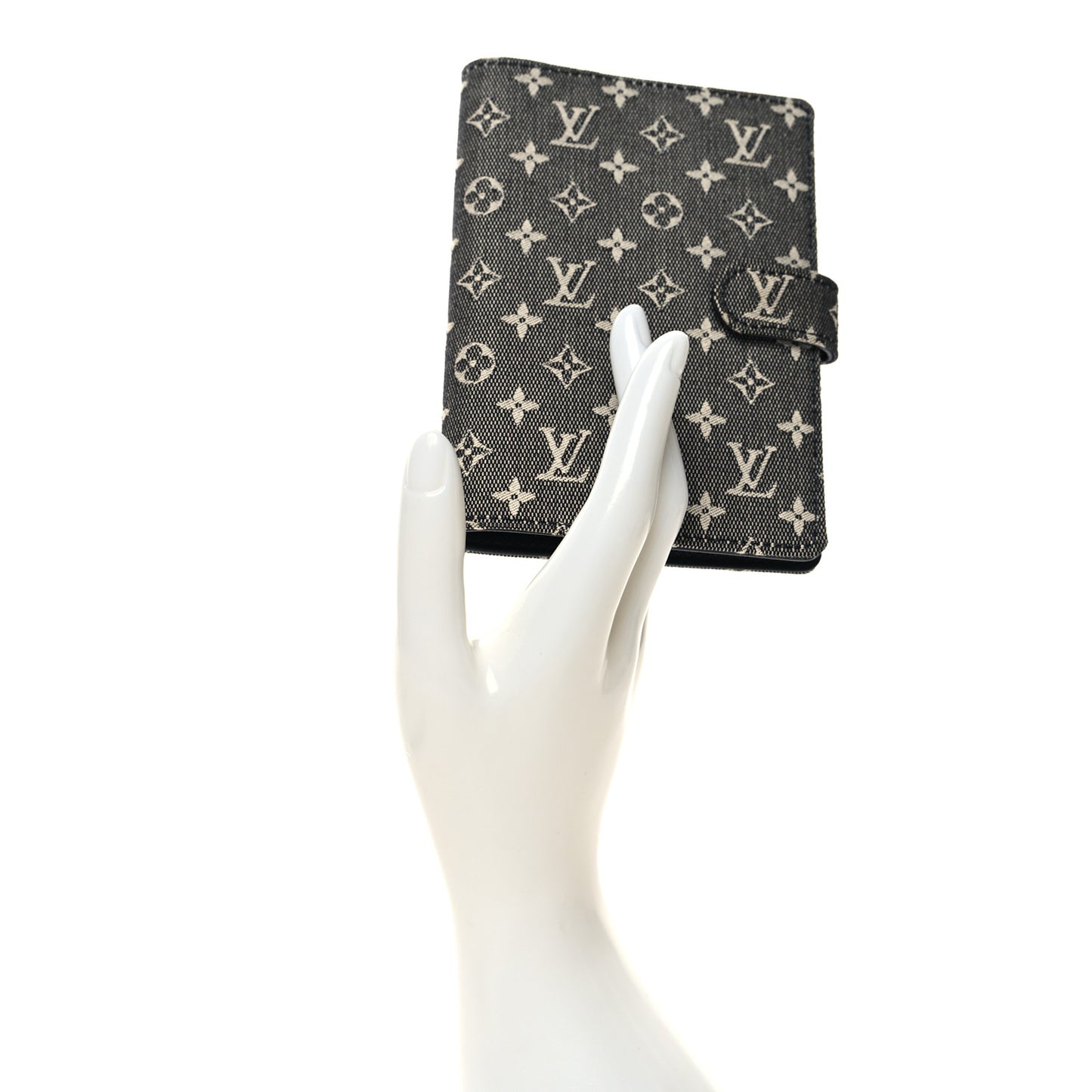 Mini Monogram Small Ring Agenda Cover Black