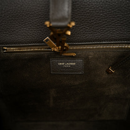 Saint Laurent Grained Deerskin Bea Tote Musk 6 of 9