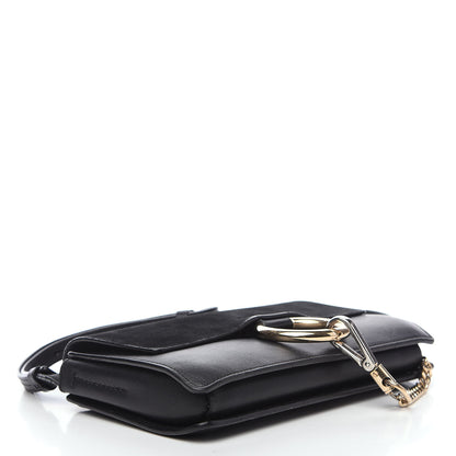 Chloe Suede Calfskin Small Faye Shoulder Bag Black 3 of 13