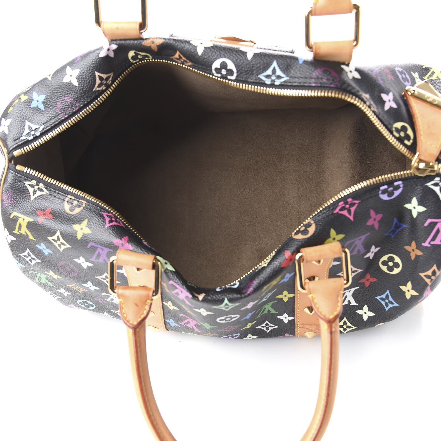 Louis Vuitton Monogram Multicolor Keepall 45 Black 4 of 11