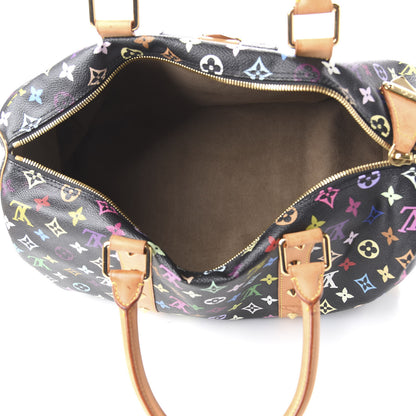 Louis Vuitton Monogram Multicolor Keepall 45 Black 4 of 11