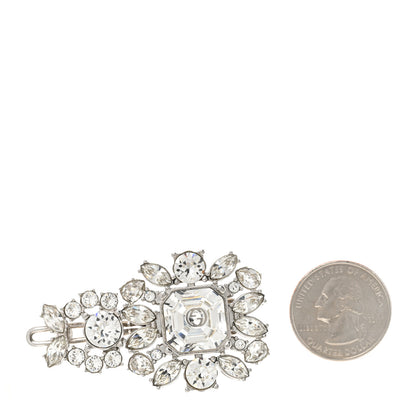Gucci Crystal Hair Clip Silver 2 of 5