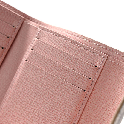 Louis Vuitton Damier Azur Victorine Wallet Rose Ballerine 9 of 11