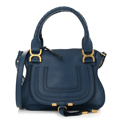 Chloe Calfskin Small Marcie Satchel Deep Denim 1 of 11