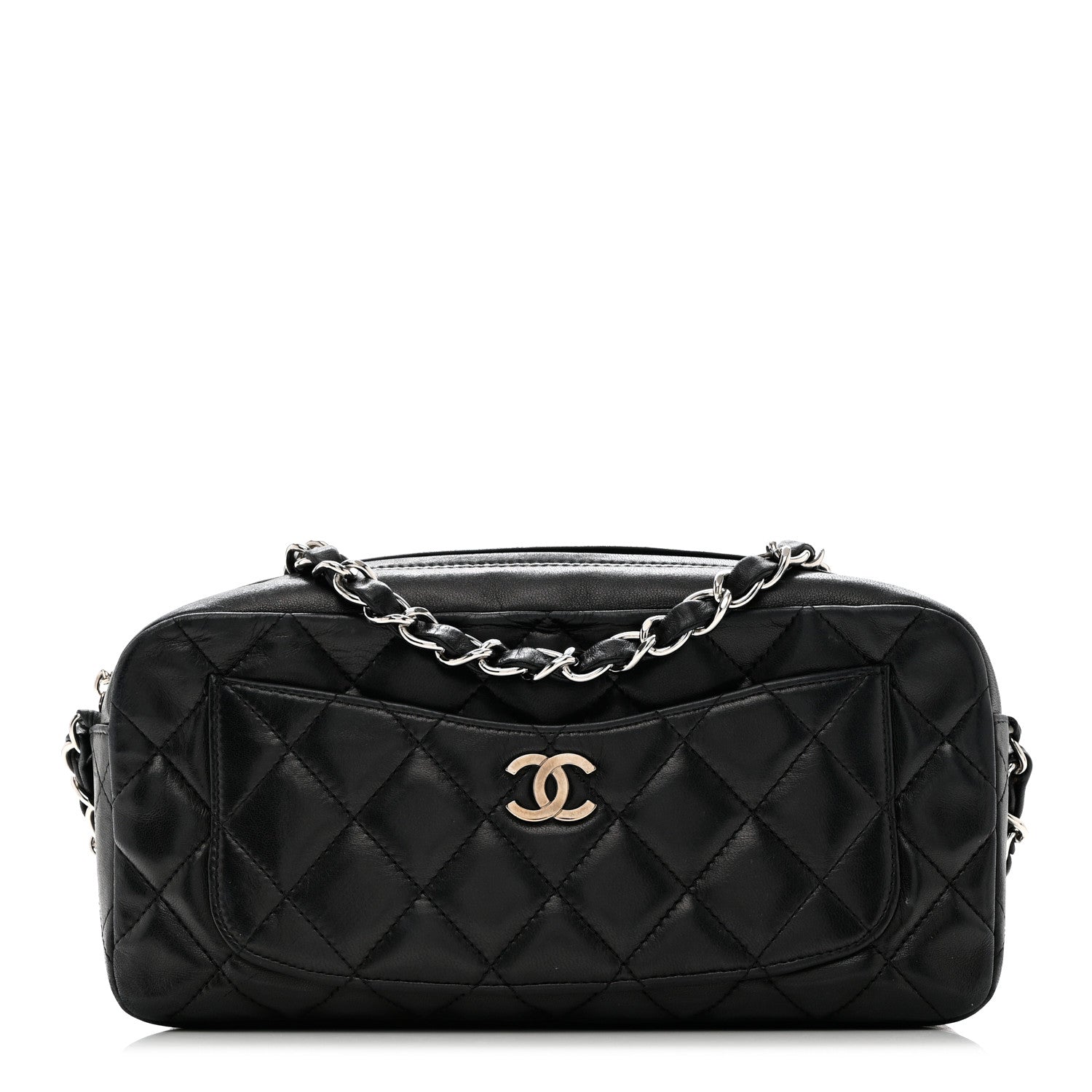 Chanel Lambskin Quilted Small Timeless Camera Case Black 1 of 9