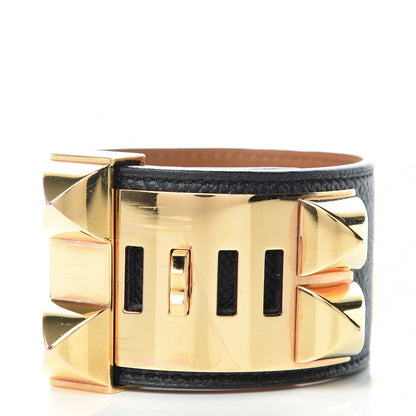 Hermes Epsom Collier de Chien CDC Bracelet S Black 3 of 8